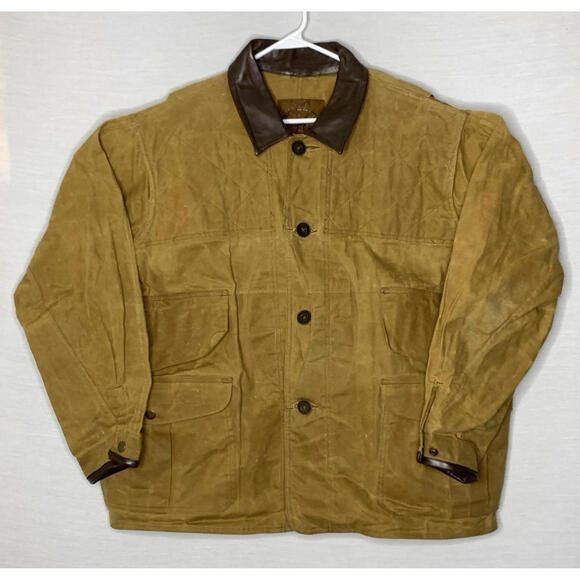 National Championship Martexin Oily Waxed Canvas Field Wear XL Brown Jacket P119